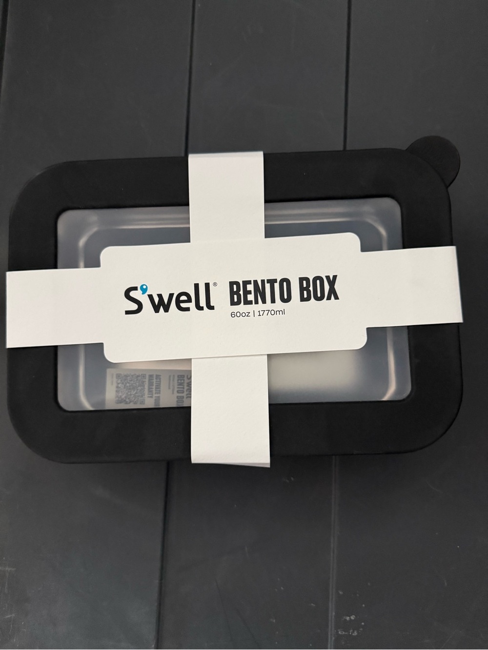 NEW S’well Bento Wood Teakwood Grain Pattern Stainless Steel Lunchbox w/ Lid